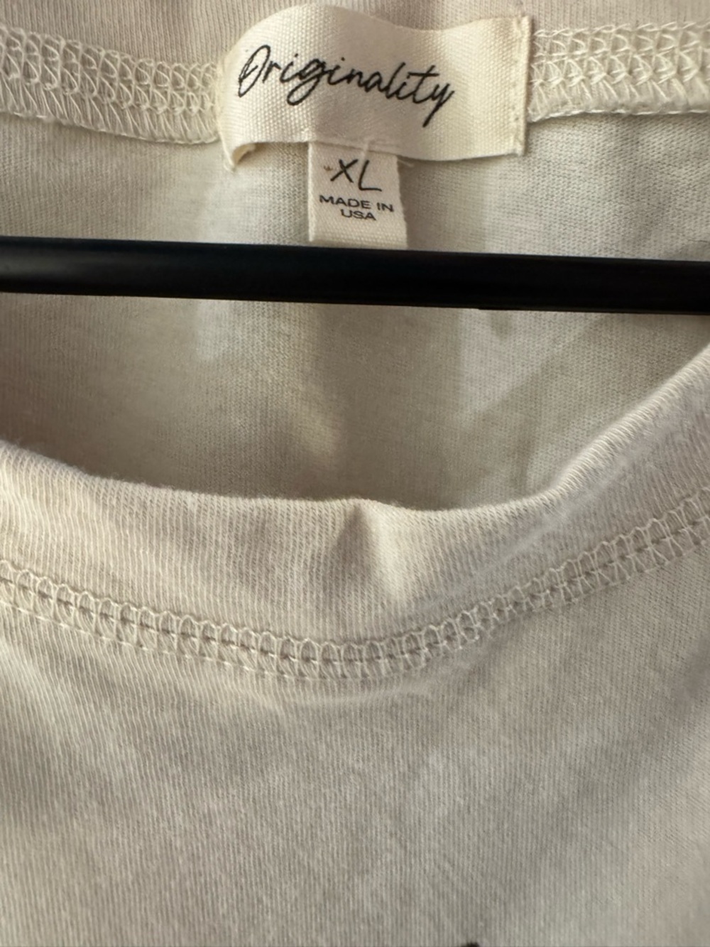 Sequin Sleeve Graphic Tee - Cream Texas Hold 'Em - Picture 4 of 4